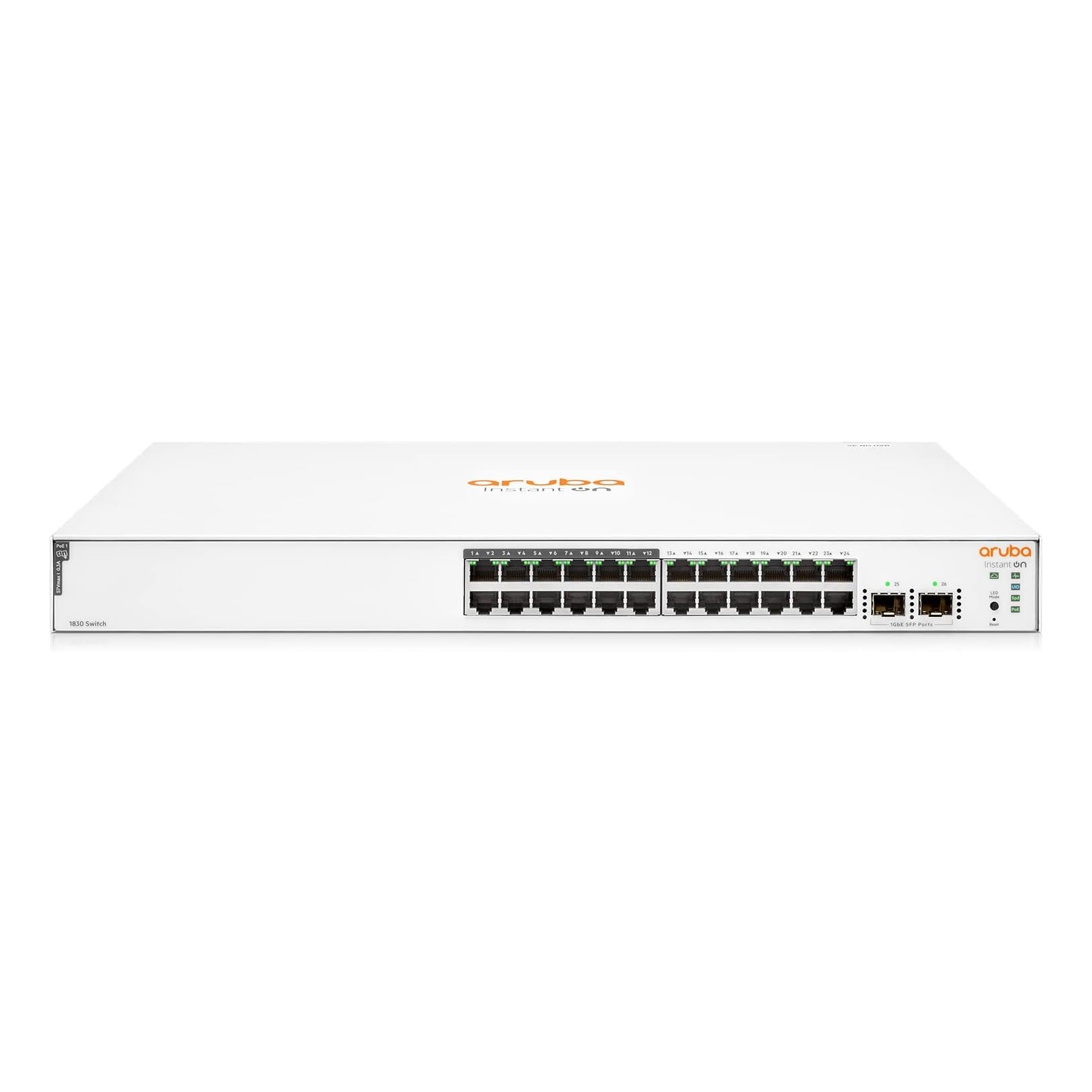 HPE Networking Instant On 1830 24G 2SFP 195W Sw (JL813A)